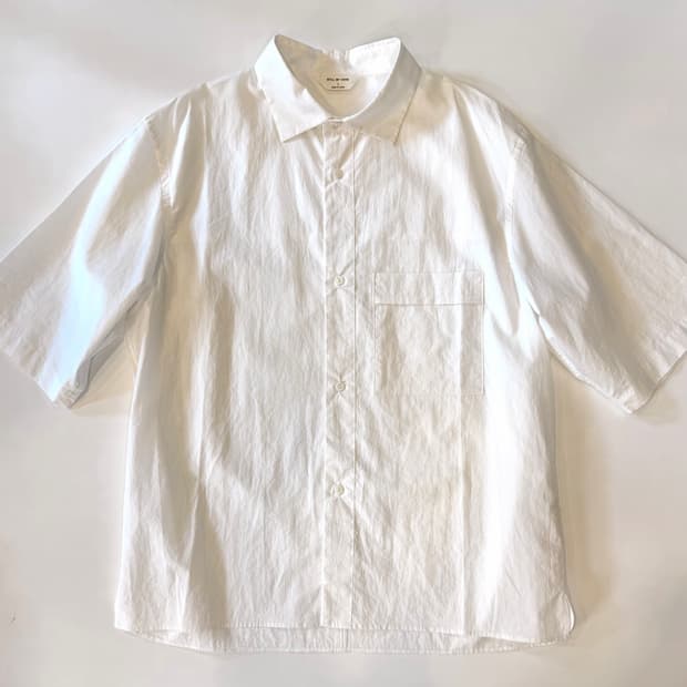 STILL BY HAND Half Sleeve Cotton Shirt