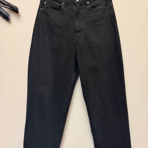 아프레쎄 25fw 블랙와이드 데님