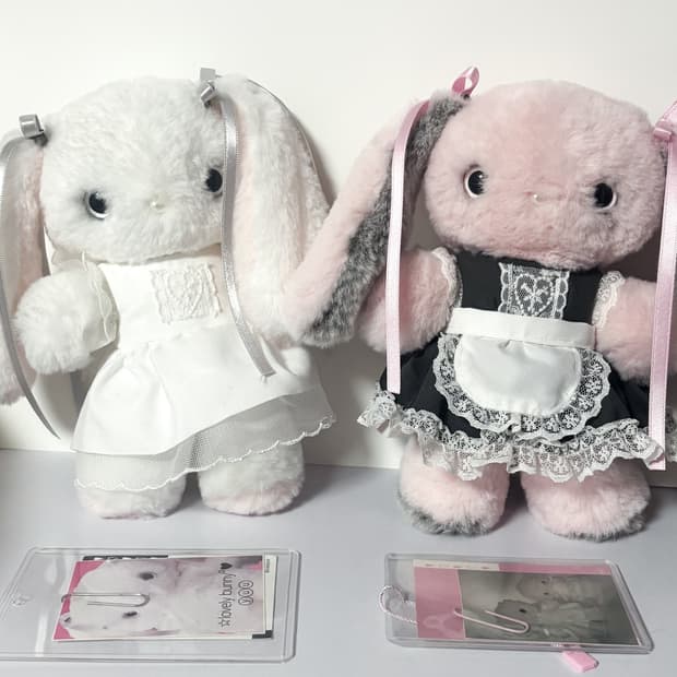 유키야 Yukiya 20cm 토끼 (핑크라벨) 핸드메이드 인형