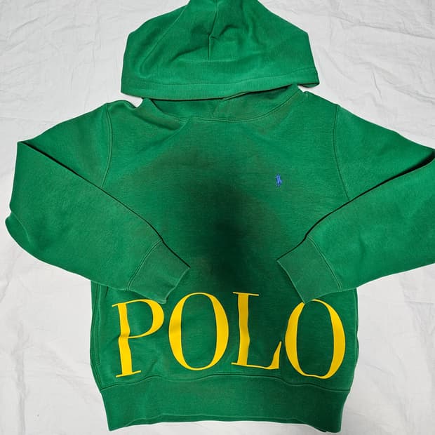 폴로랄프로렌 빅로고 딱붙핏 크롭핏 후디 후드티 여성M