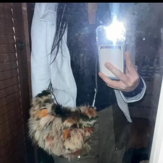 빈티지 털 가방