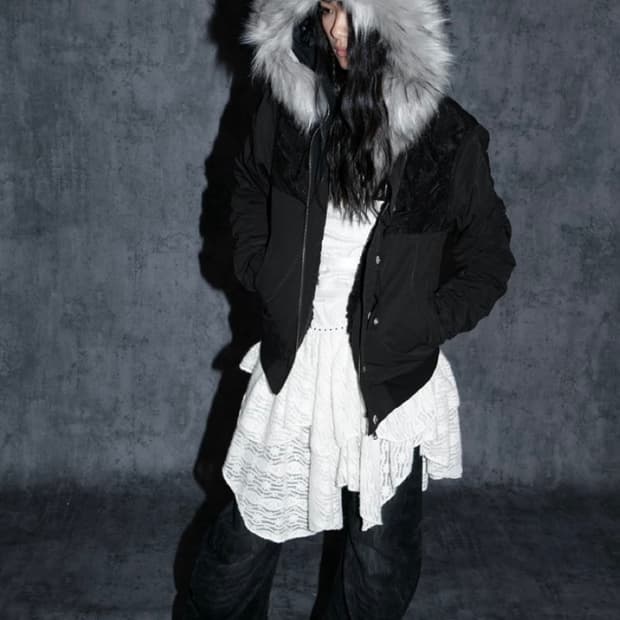 Double Punch 퍼 트리밍 봄버자켓 M