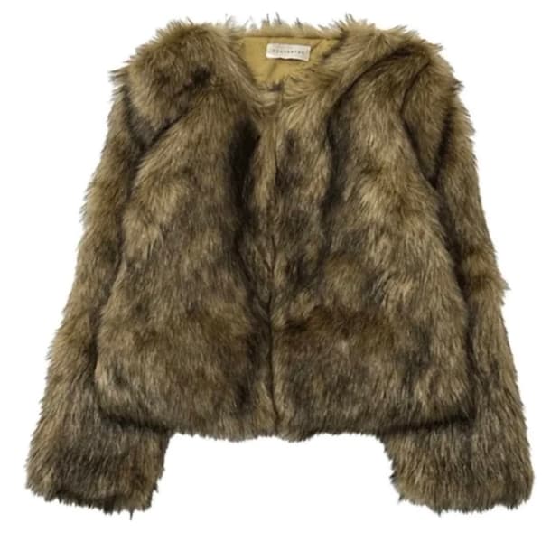 포하우스 고블릭 퍼자켓 브라운