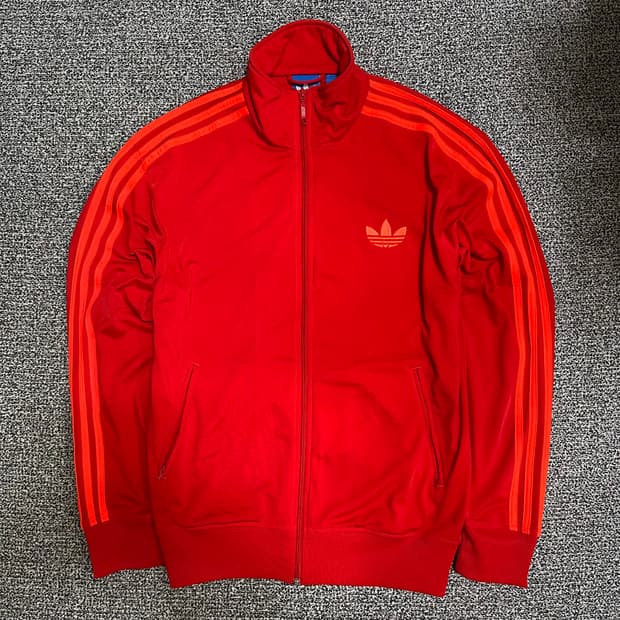 (105) 아디다스 삼선 파이어버드 져지 레드