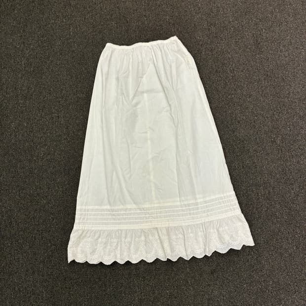 M)Dal Family Co Ltd 빈티지 여성 꽃 자스 디테일 롱스커트