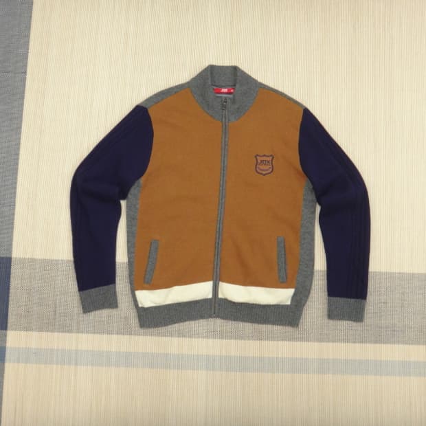 (105) JDX 골프 남성 방풍 터틀넥 울 니트집업