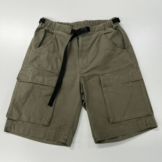 [M] Schott 벨트 카고 반바지 올리브카