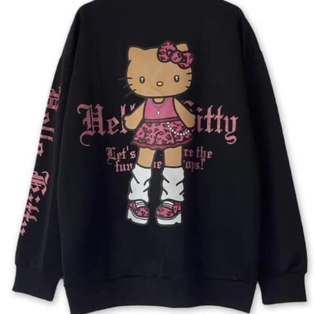 새상품) 아바일 헬로키티 호피 태닝키티 롱다리키티 갸루키티 집업 져지
