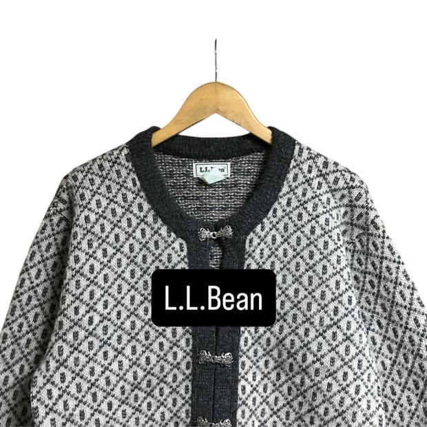 엘엘빈 90s 유니크 버클 울 가디건