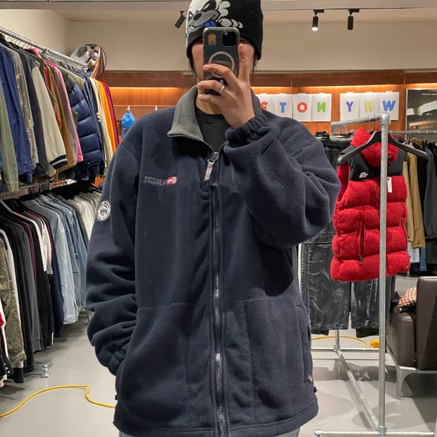 빈티지 플리스 자켓  