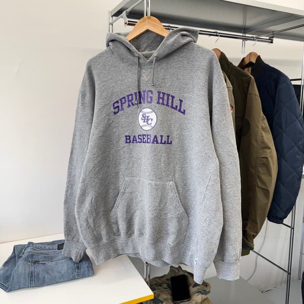 러셀 빈티지 스웻 후드티 (XL)  