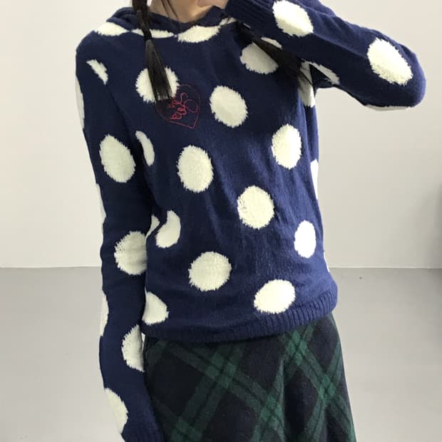 Fiorucci Navy Dotted Hoodies