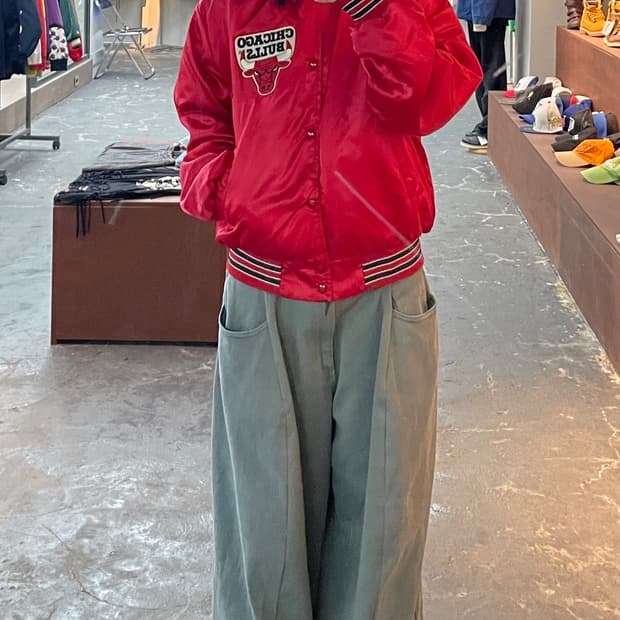 90s 시카고불스 빈티지 새틴 자켓 H1145