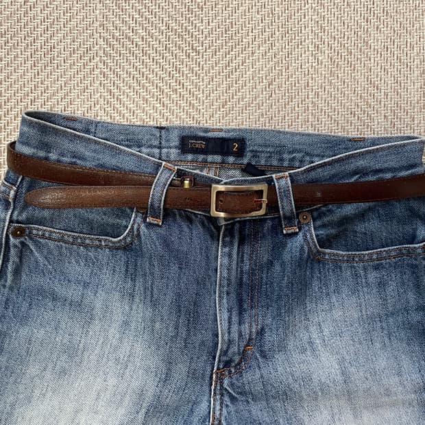 빈티지 Genuine Leather italy 레더벨트