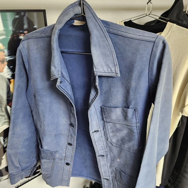60s French Moleskin Work Jacket