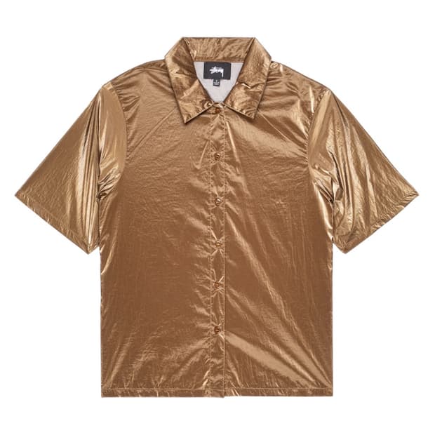 Stussy Shiny Button Down Bronze