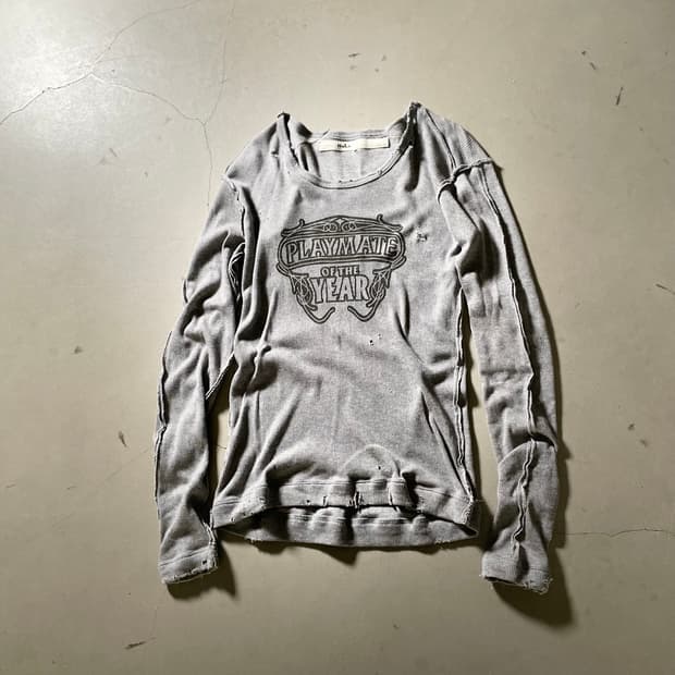 halb Distressed Rib Long Sleeve T-Shirt