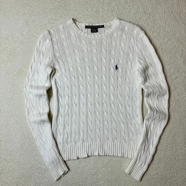 폴로 랄프로렌 00's 코튼 꽈배기 니트 PN6348