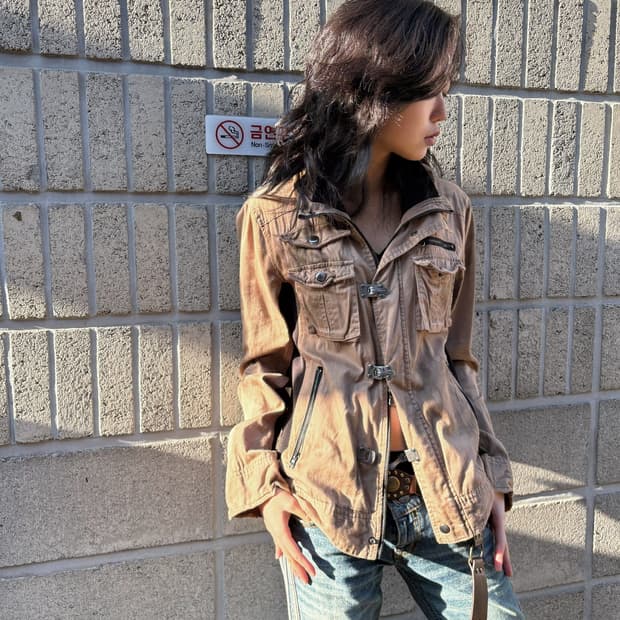 Semantic design 파이어맨 후크 코튼 자켓