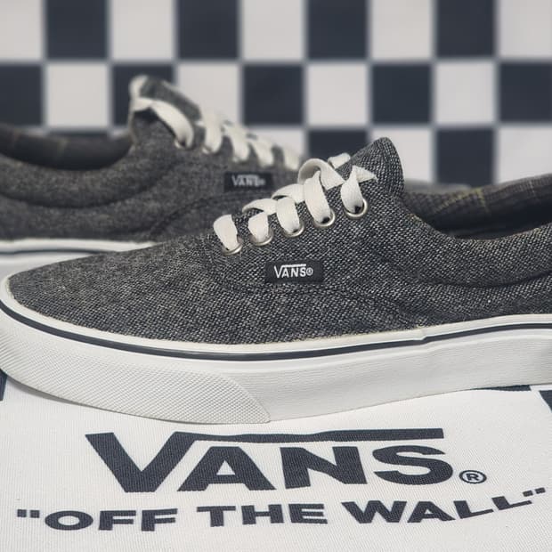 반스 어센틱 그레이 트위드 스니커즈 270