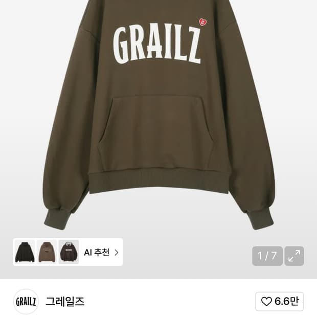 GRAILZ 그레일즈 후드티