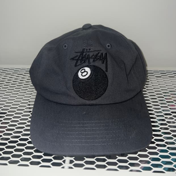 스투시 스탁 8볼 로우 프로 캡 다크그레이