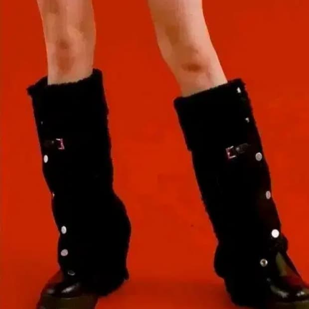 낫노잉 Mouton Snap 레그워머 블랙