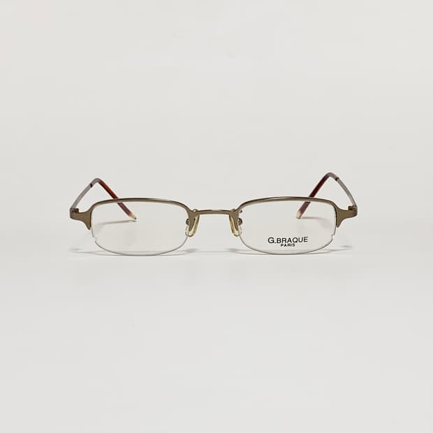 913 데드스탁 하금테 안경 초슬림 직사각 메탈 초경량 빈티지 남녀공용 