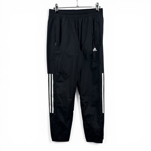 (S) 아디다스 트랙 우븐 조거 팬츠 블랙