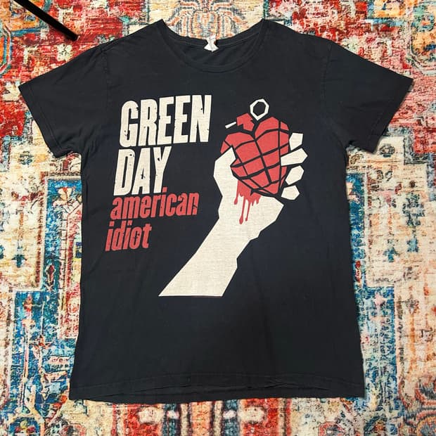 [M] 그린데이 American idiot 오피셜 밴드티 반팔