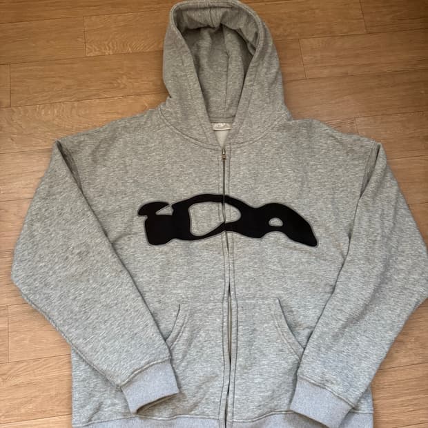 IDA 시그니처 로고 후드 집업 (그레이 / M)