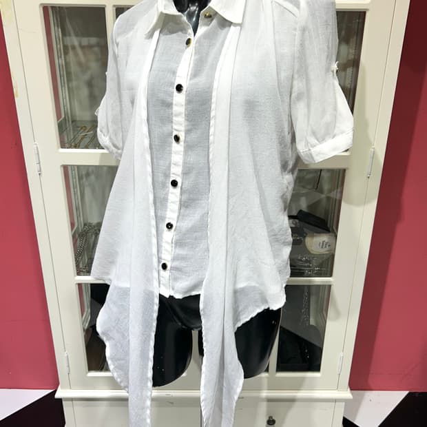 chu xxx drape shirt chu xxx 드레이프 디테일 셔츠