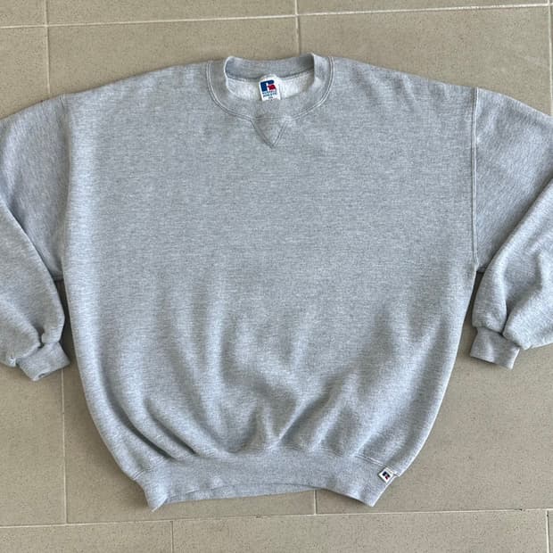 90s 빈티지 러셀 스웻셔츠 그레이 XXL USA