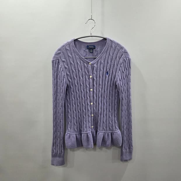 폴로랄프로렌 걸즈 케이블 니트 셔링 가디건 L/12/14