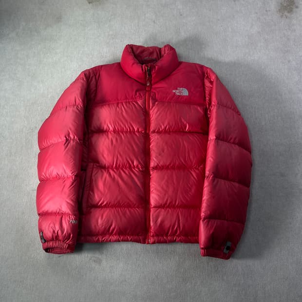 W 100 노스페이스 핑크 눕시700 패딩