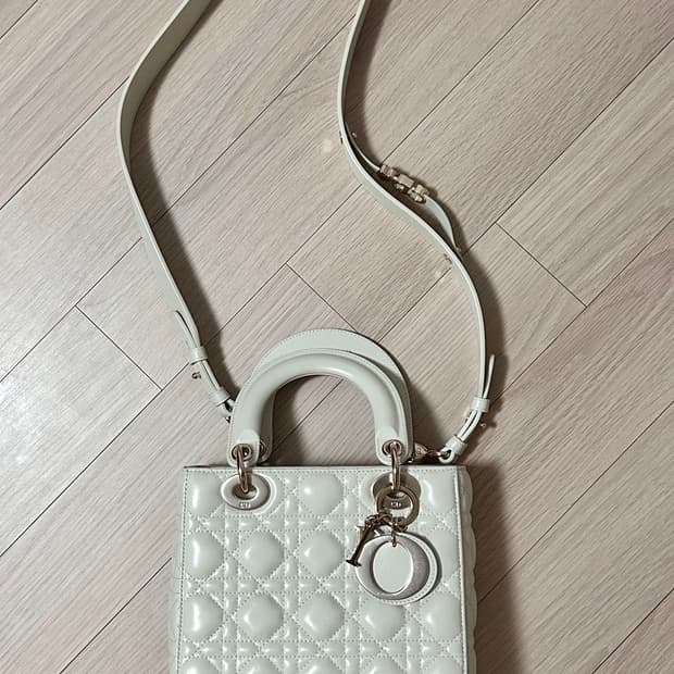 디올 레이디백 화이트 스몰 레플리카