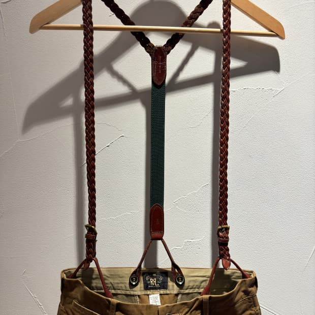폴로 랄프로렌 Braided Leather 서스펜더