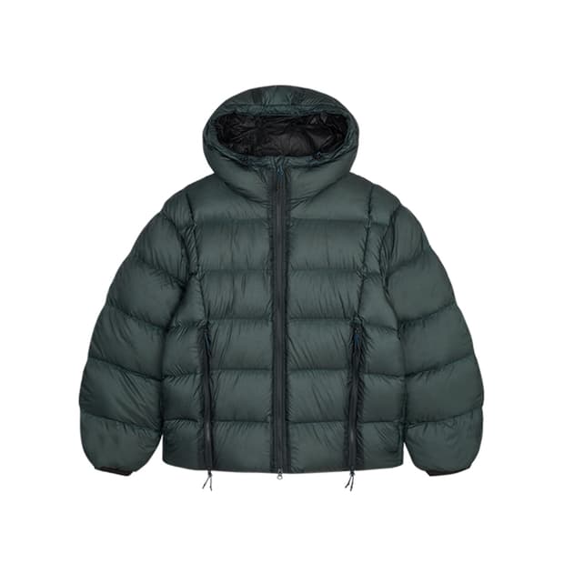 [M] 언어펙티드 LS 후디드 다운 점퍼 네이비 후드 푸퍼 패딩