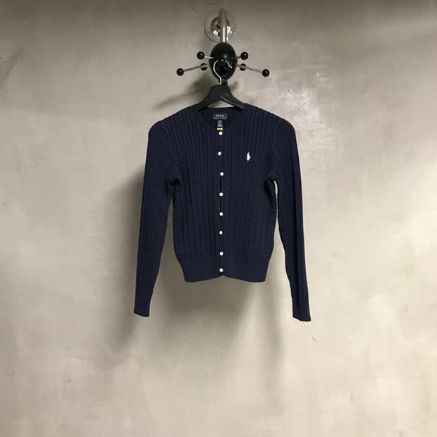 폴로 랄프로렌 QR 케이블 가디건 네이비 L12-14(W)