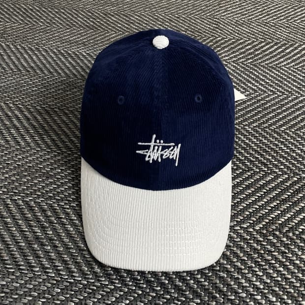 스투시 스탁로고 코듀로이 볼캡o 2855