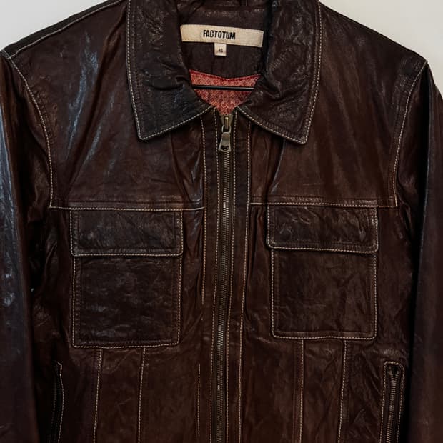 Factotum leather jacket