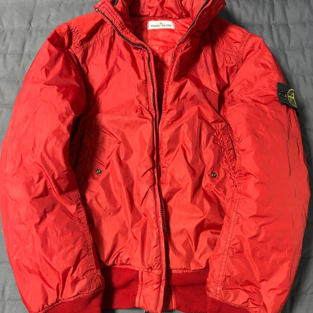 스톤아일랜드 나일론 퀄팅 자켓