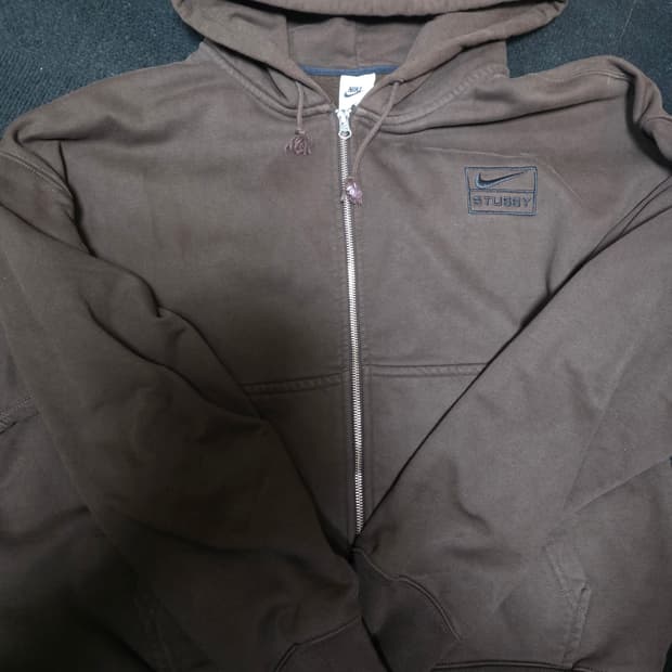 나이키 x 스투시 나투시 후드집업 다크신더