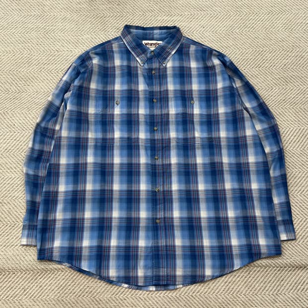 랭글러 체크셔츠 r3491