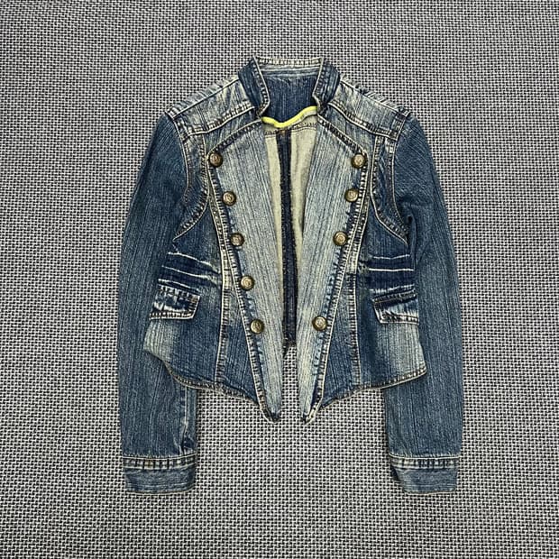 빈티지 나폴레옹 워싱 데님자켓
