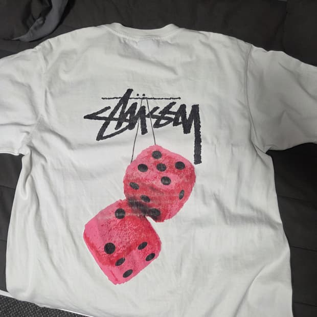 스투시 퍼지다이스 반팔티 XL