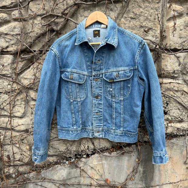70s lee 빈티지 101-j 웨스턴 워크 데님 트러커 자켓
