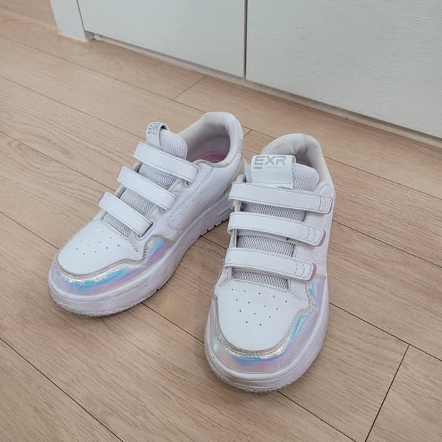 EXR 키즈 벨크로 운동화 220 화이트