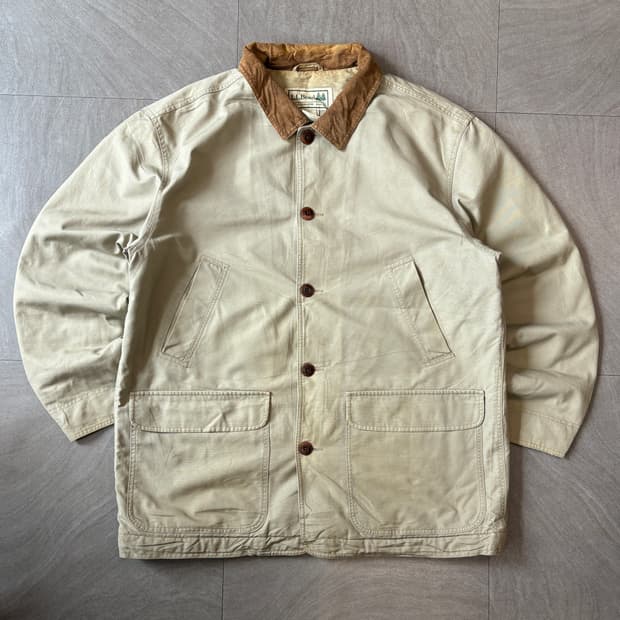 L.L.bean 정품 엘엘빈 다크 아이보리 헌팅 자켓