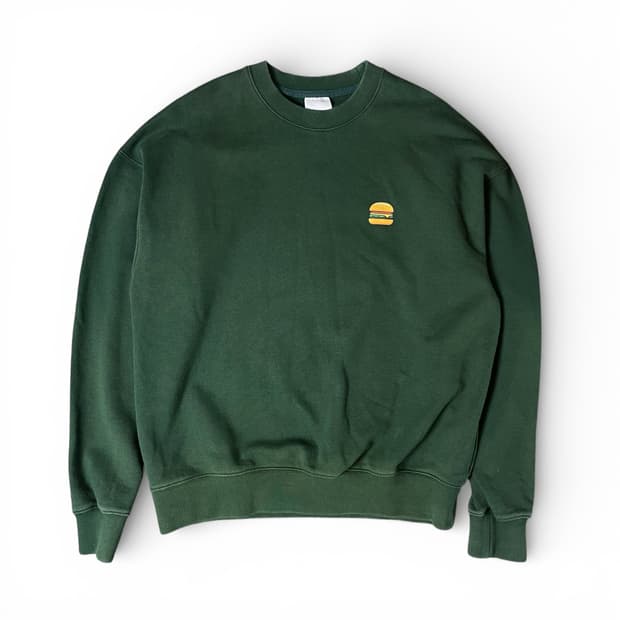 EGU 그린 햄버거 프린팅 맨투맨 M